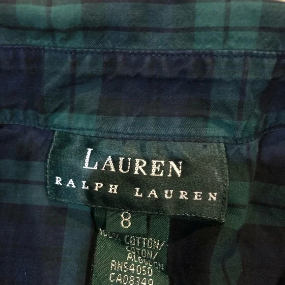 Polo by Ralph Lauren Green Navy Plaid Button-Down Shirt - Picture 4 of 4